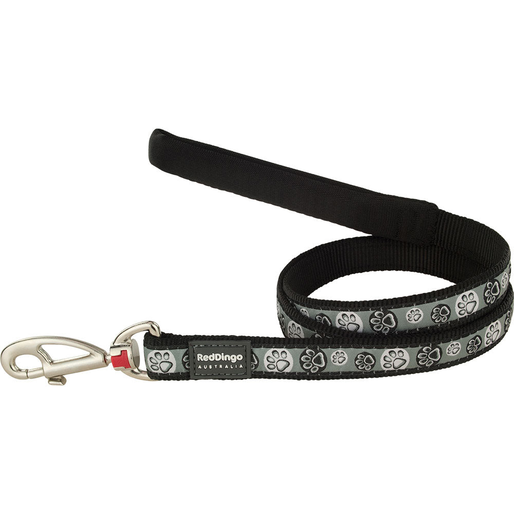 Paw Impressions Dog Lead (preto)