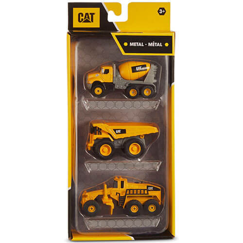 CAT Metal Machines Die Cast 3pack