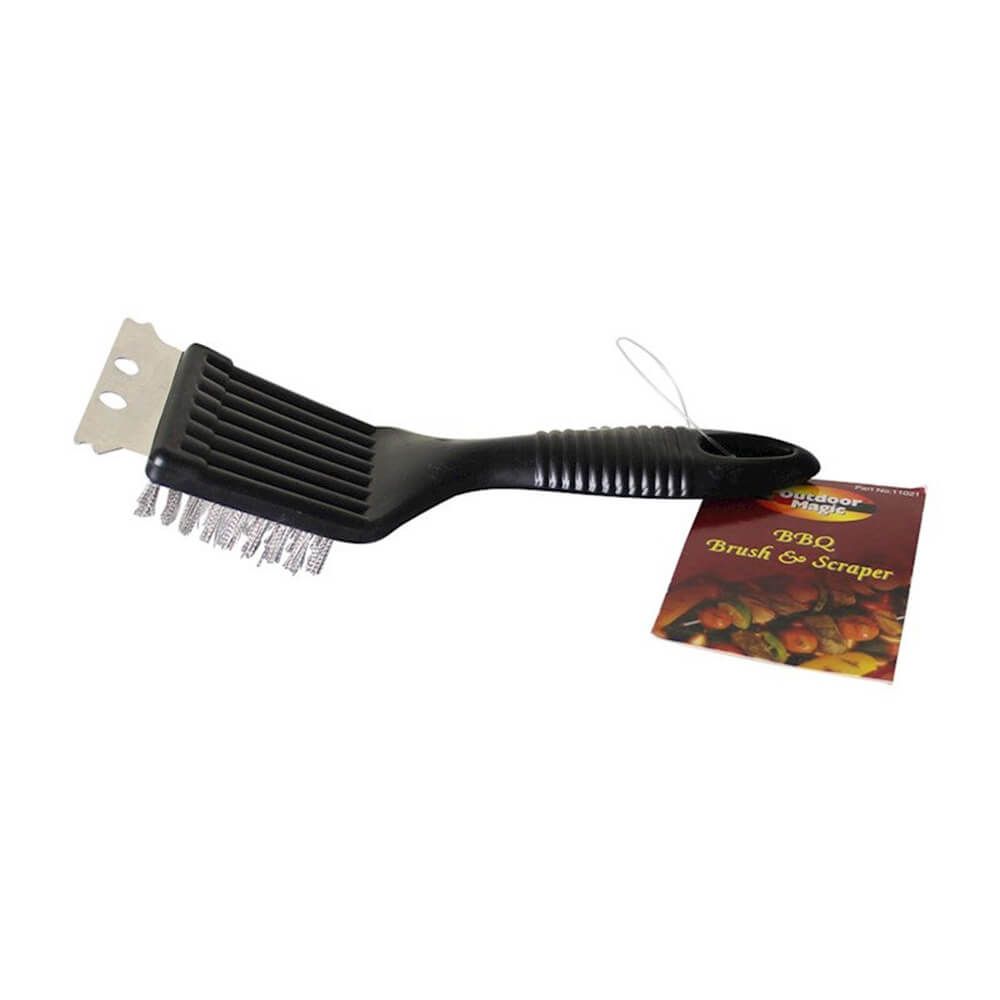 Outdoor Magic Grill Brush Scraper S/stalen haren