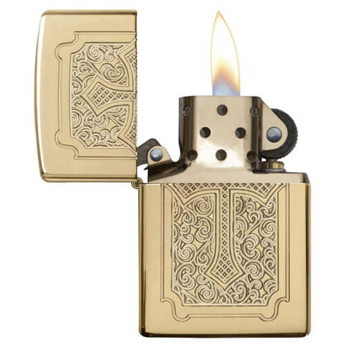 Zippo Armor High Polish Brass Lighter