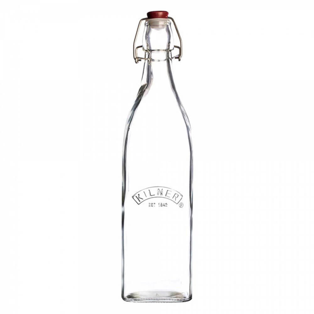 Bouteille de verre carré de Kilner Clip