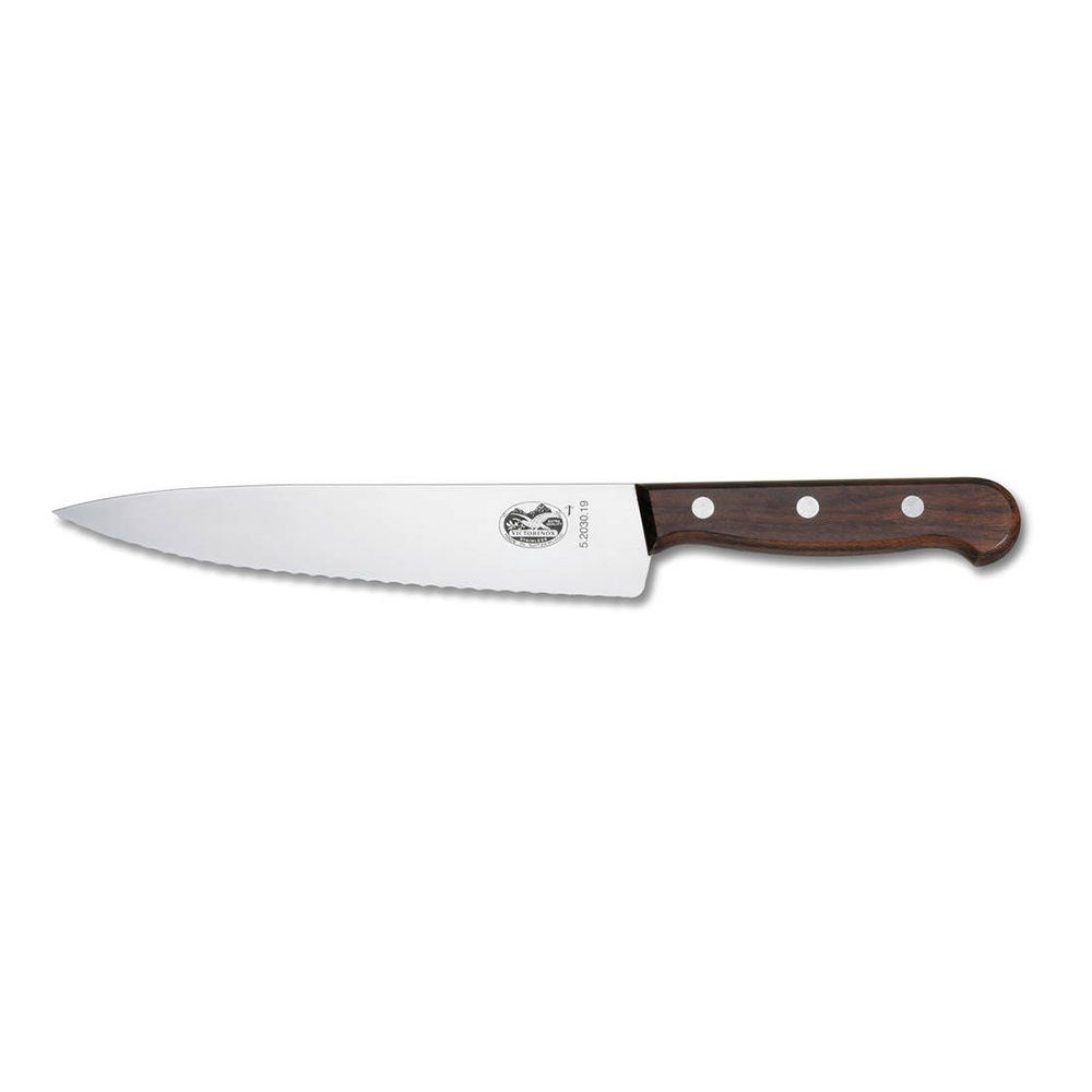 Victorinox Cooks Wavy Edge Carving Knife (Rosewood)