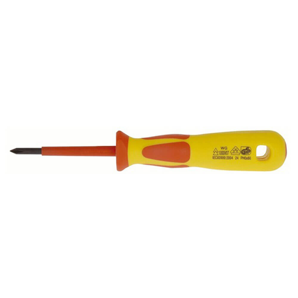 Ergonomic Insulated Phillips Screwdriver (#0 x 60mm)