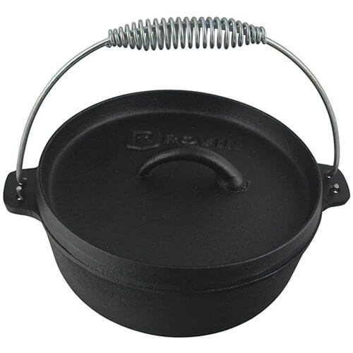 Cast Iron Camp Oven 2 Quart 1.9L Dutch Oven (2Qt 230x100mm)