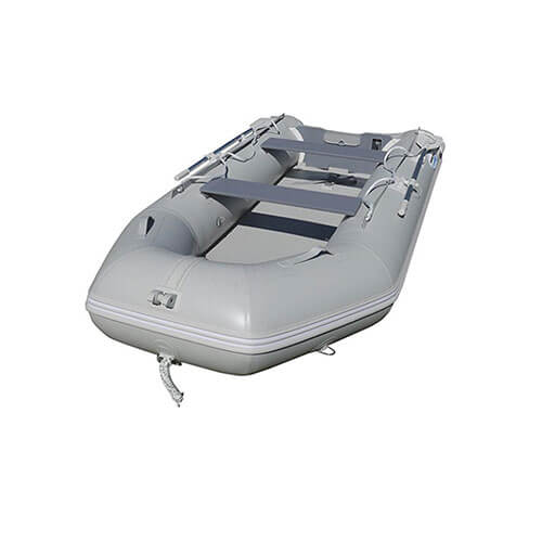 Inflatable PVC Boat with Air Deck (Grey)