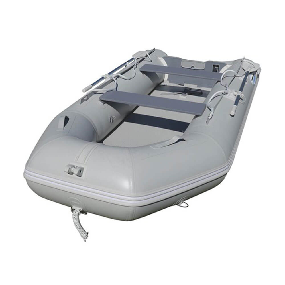 Bateau en PVC gonflable avec terrasse aérienne (gris)