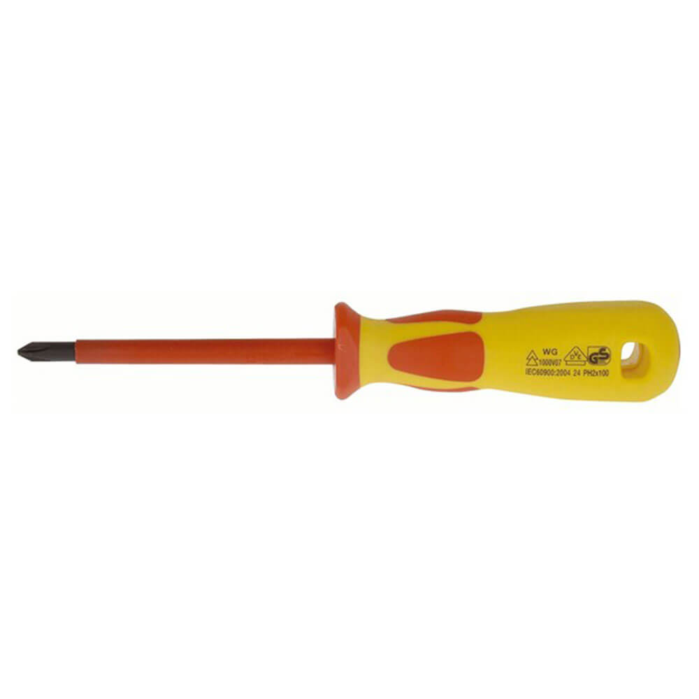 Ergonomic Insulated Phillips Screwdriver (#2 x 100mm)