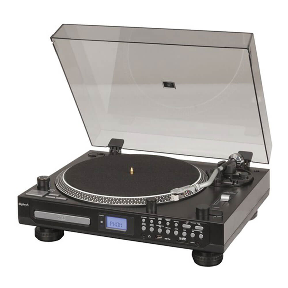 Turntable Record Player w/ CD Deck Player & USB/SD Playback