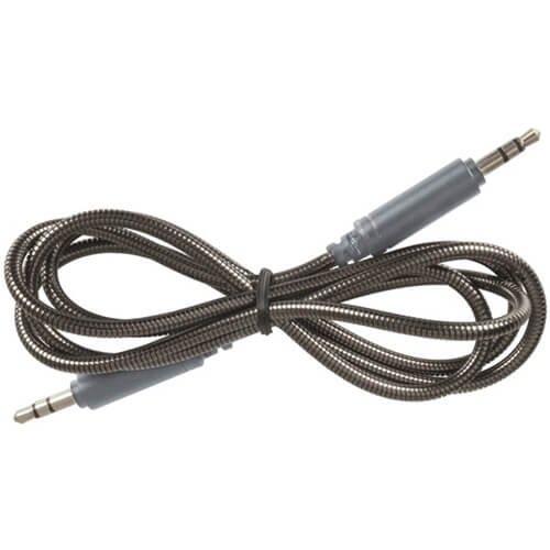 3.5mm Stereo Stainless Armoured Audio Cable (1m)