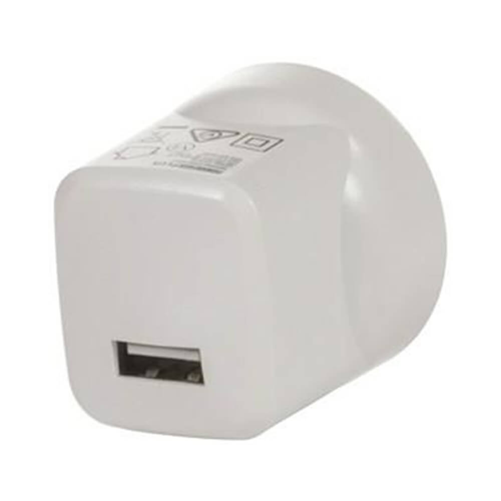 PowerTech Plus Mains USB Mini Adaptador 5VDC 2.1a (branco)