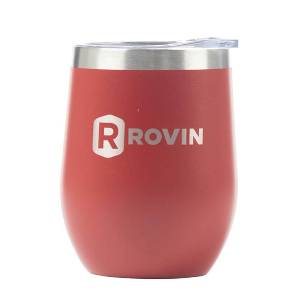 Copa de acero inoxidable Rovin con tapa (350 ml)