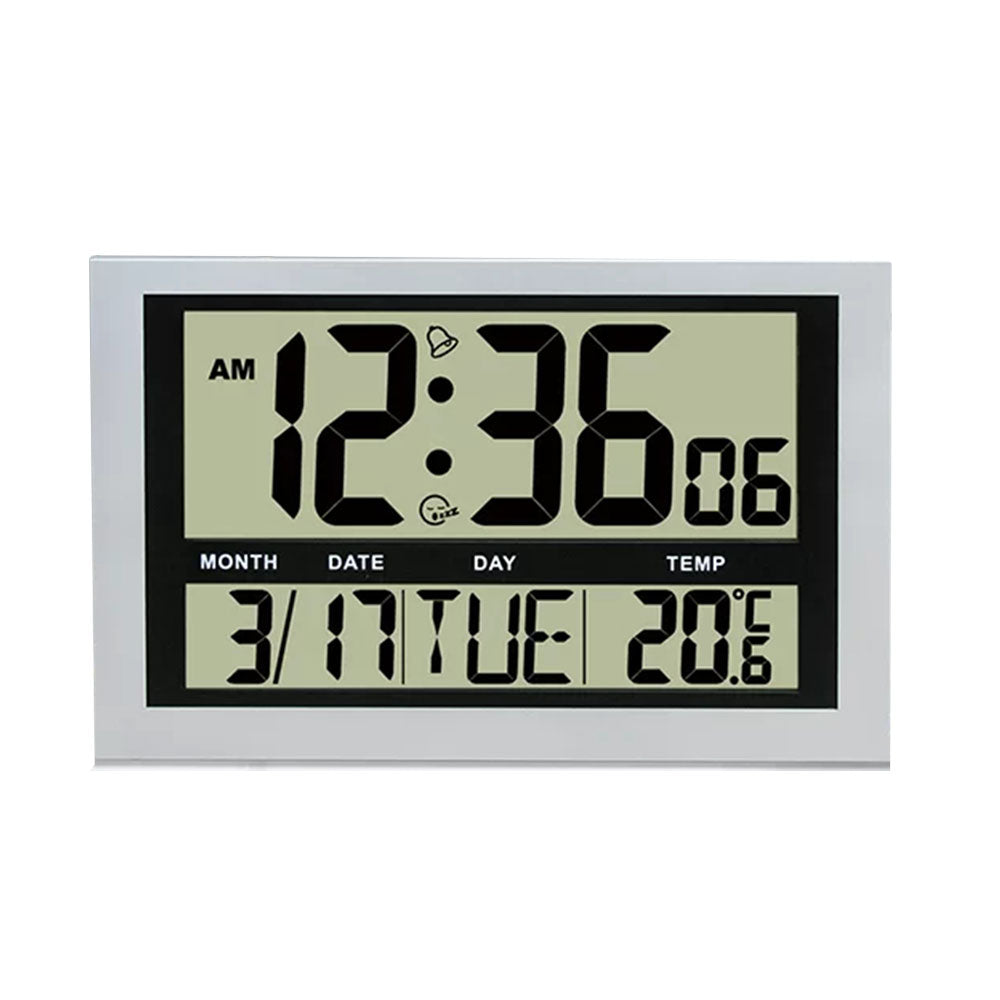 Relógio de calendário lcd jumbo