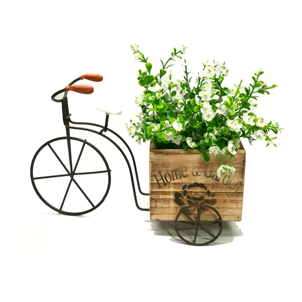 Home & Garden 3-Wheeled Bicycle w/ Flower Box Decor