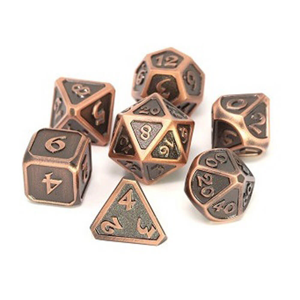 Dice Metal Set Mythica Batalha Mythica desgastada