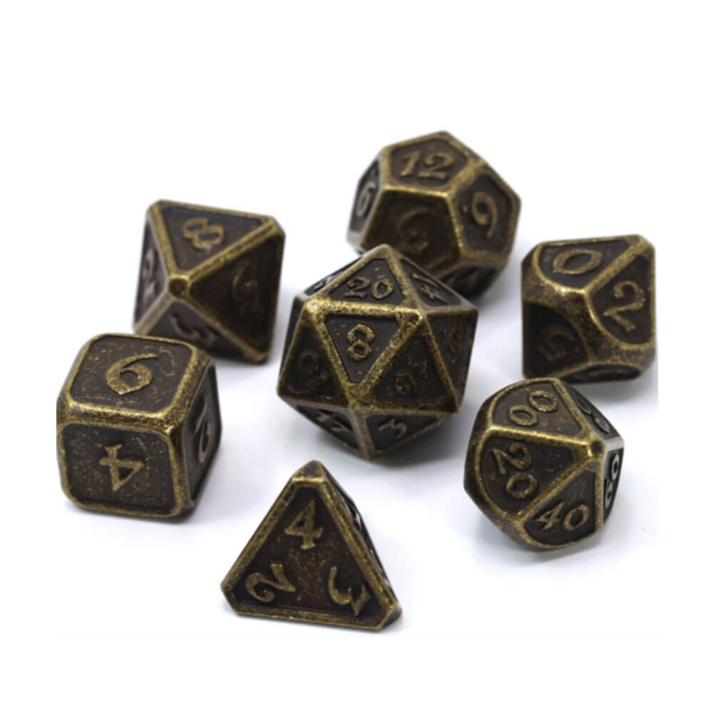 Dice Metal Set Polyédrica Mythica