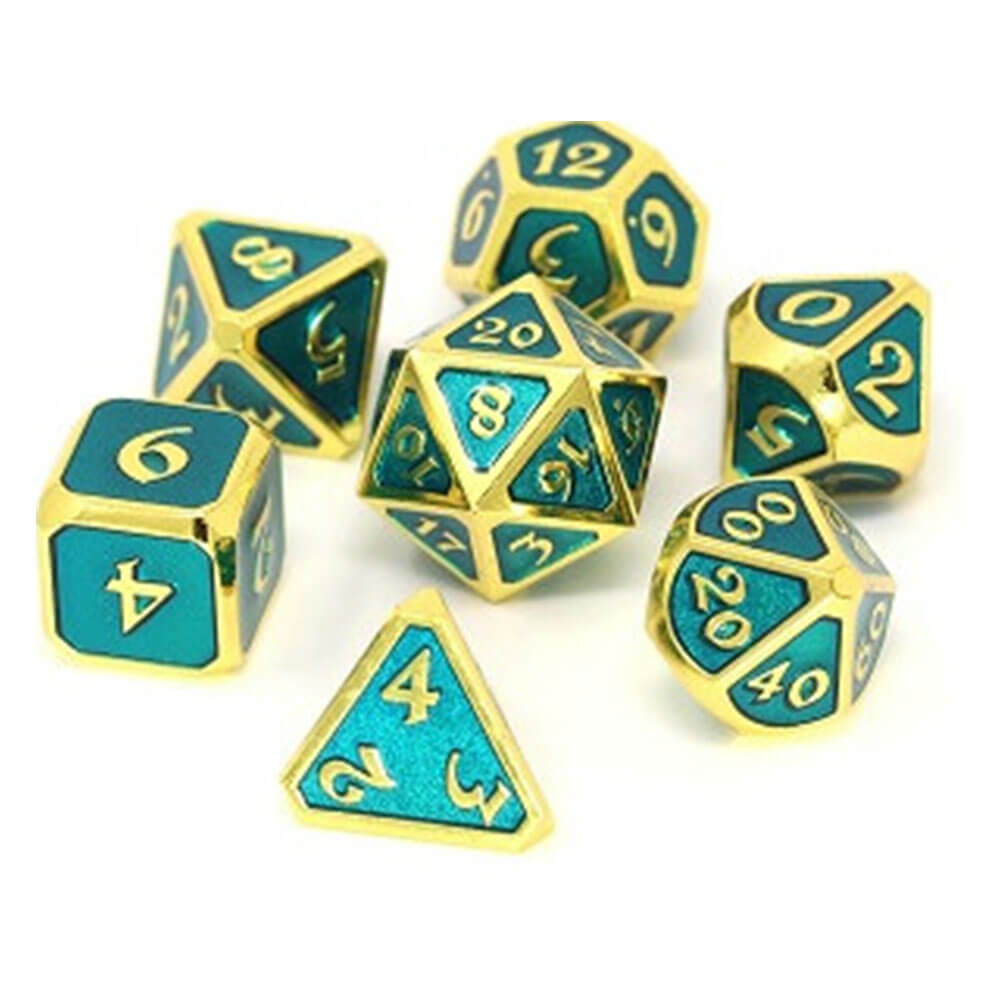 Dice Metal Set Polyédrica Mythica