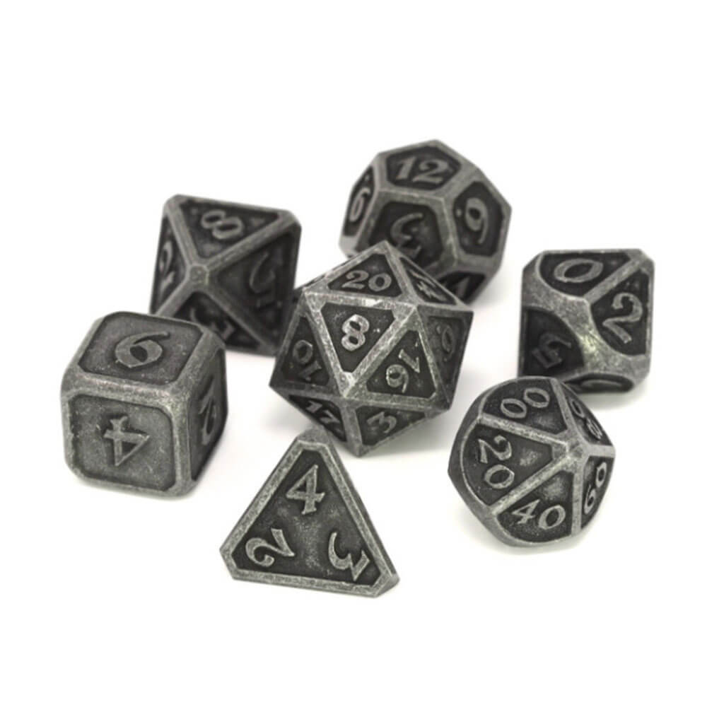 Dice Metal Set polyédrique Mythica