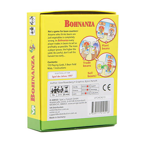 Juego de estrategia de Bohnanza to Bean