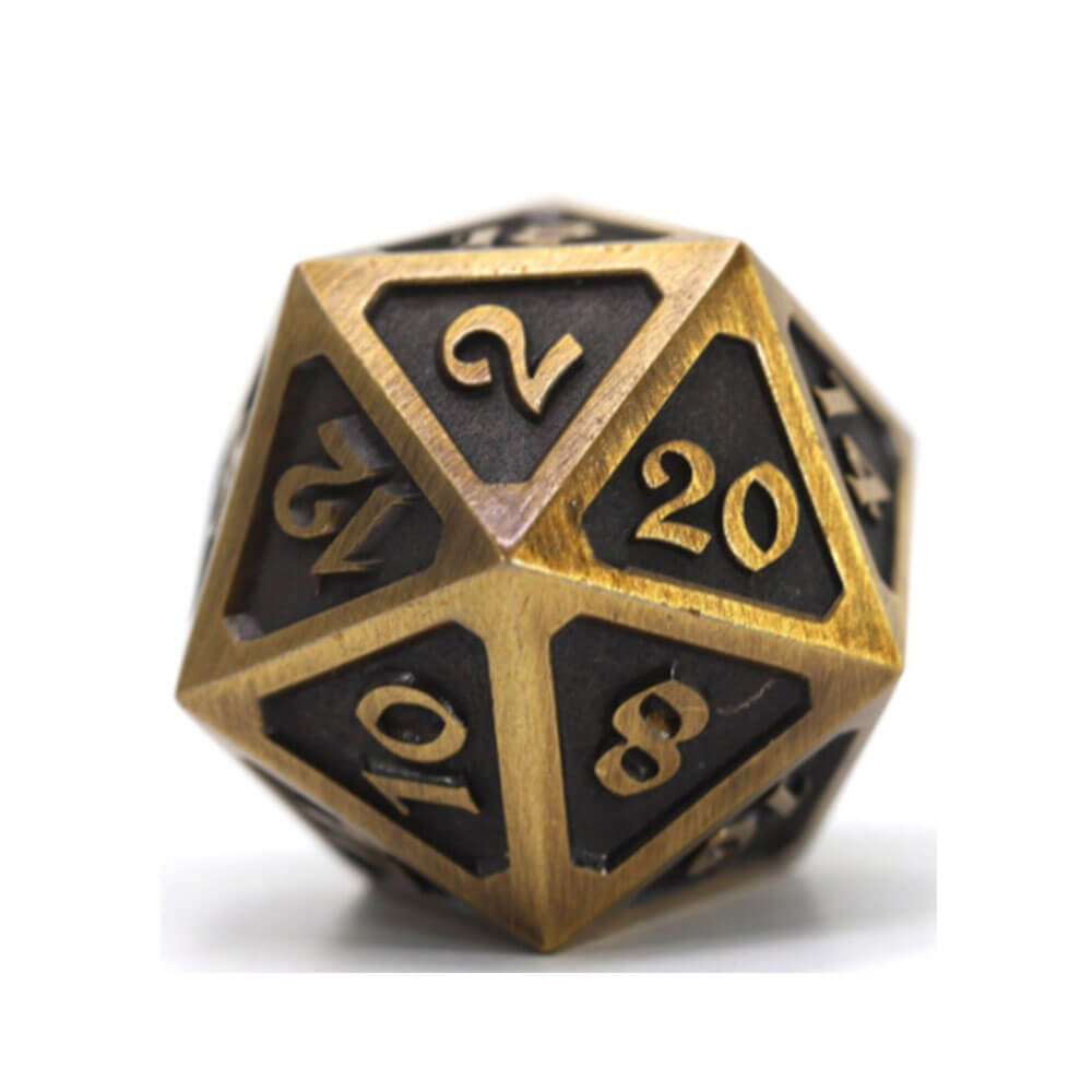 D20 Die Dice Metal Mythica Battleworn (Single)