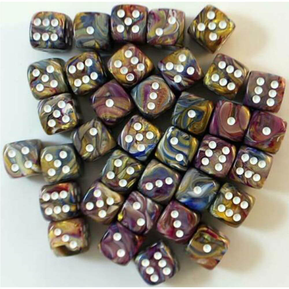 D6 DICE Festivo 12mm (36 dados)