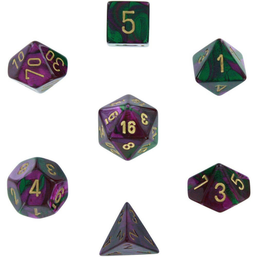 D7 Die Set Dice Gemini Poly (7 dés)