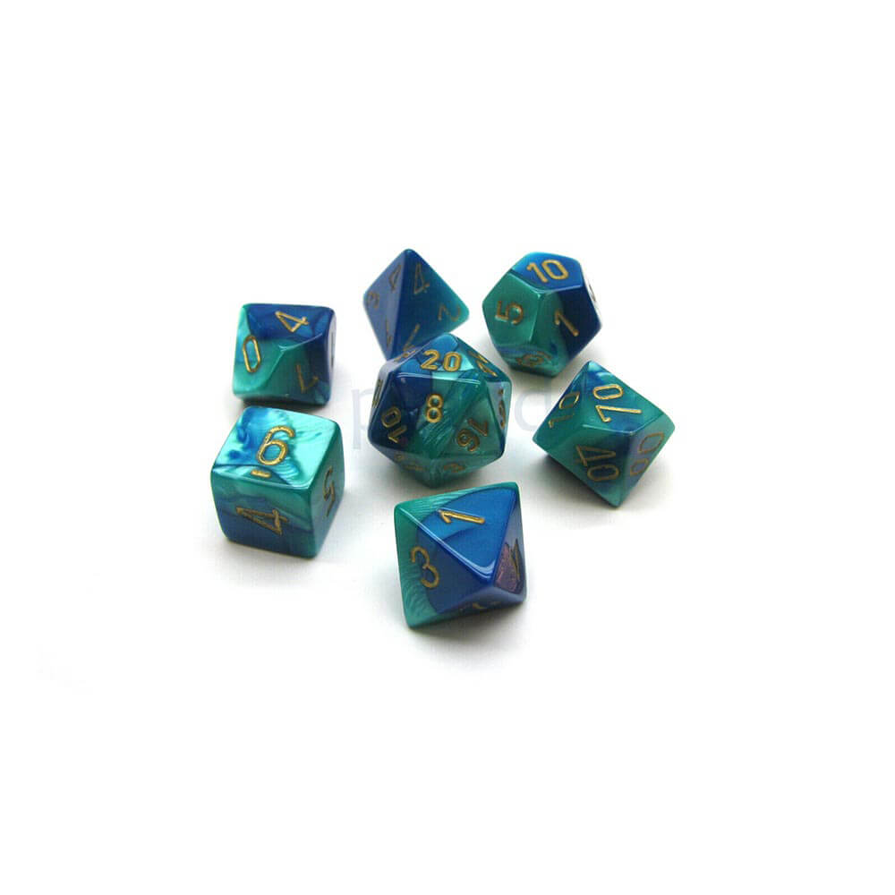 D7 Die Dice Gemini Poly (7 dados)