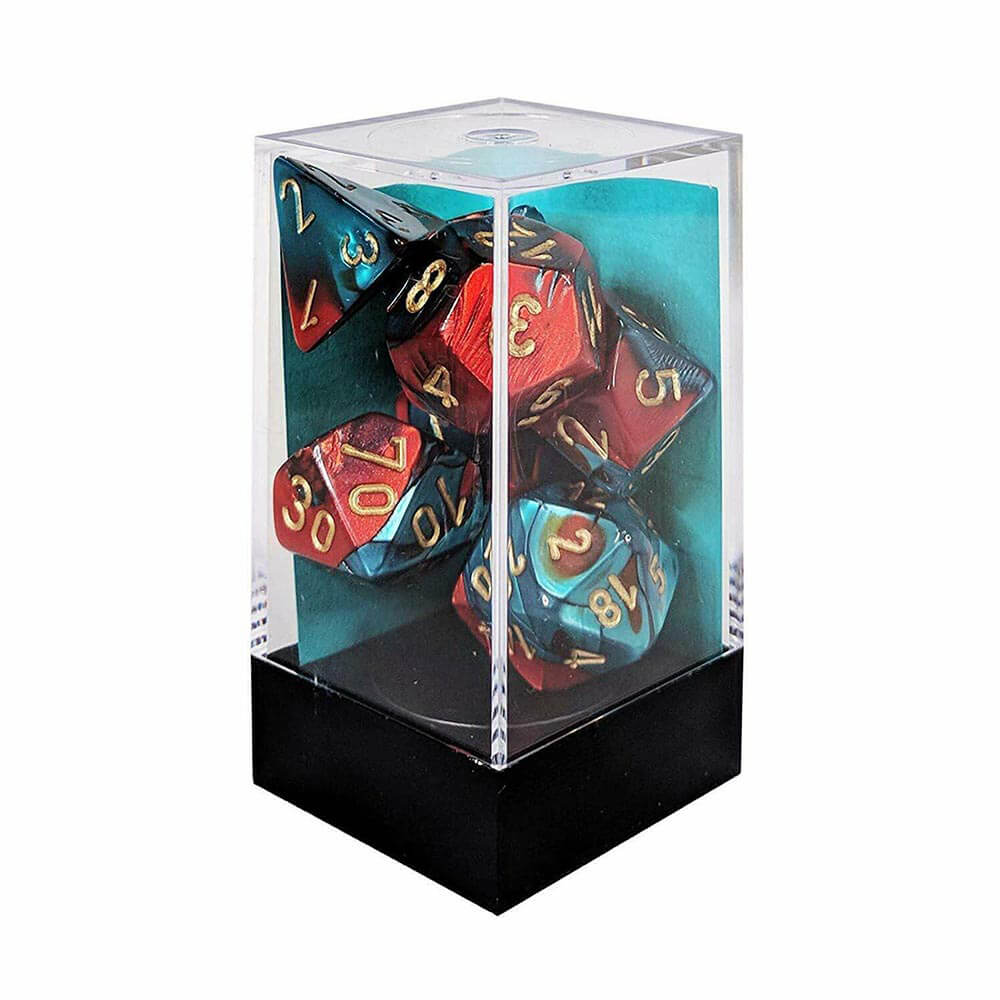 D7 Die Dice Gemini Poly (7 dados)