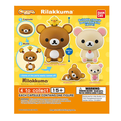 Gashapon Rilakkuma Cap Character (Pack of 50)