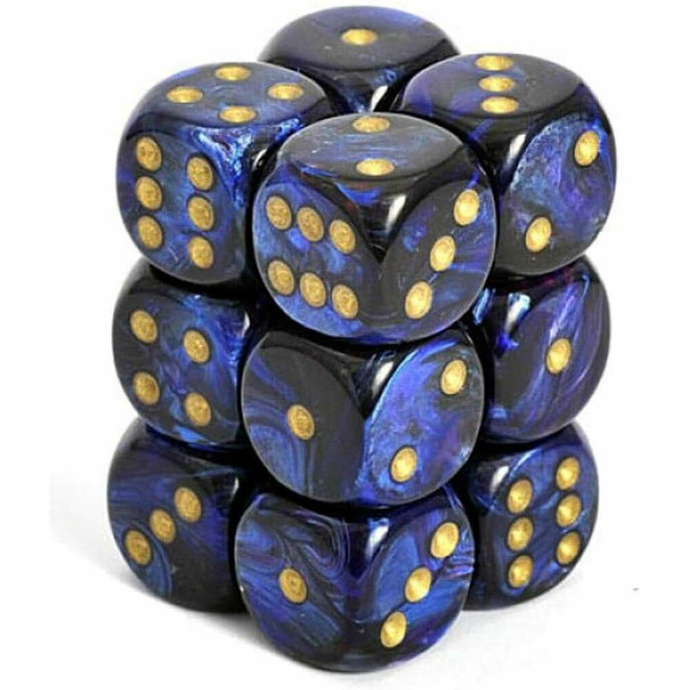 D6 Dice Scaraber 16 mm (12 kości)