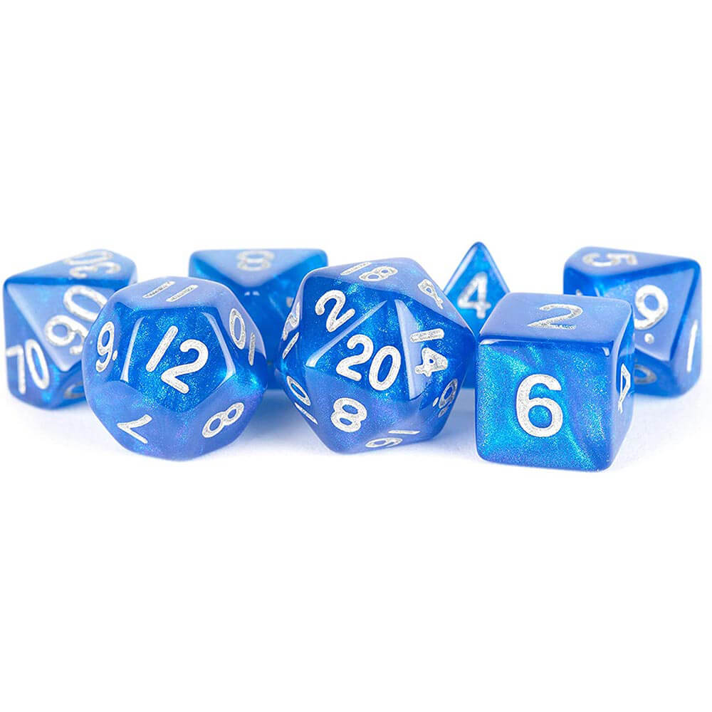 MDG Stardust Acrylic 16mm Poly Dice Set