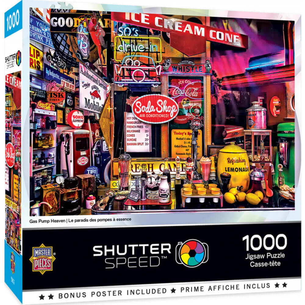 MasterPieces Shutter Speed Gas Pump Heaven Puzzle 1000pc