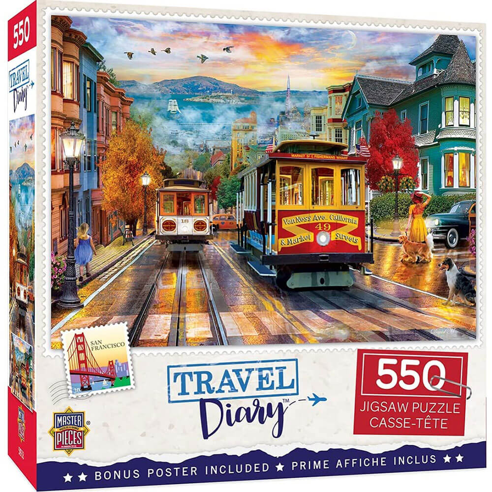 Masterpieces Travel Diary 550pc Puzzle