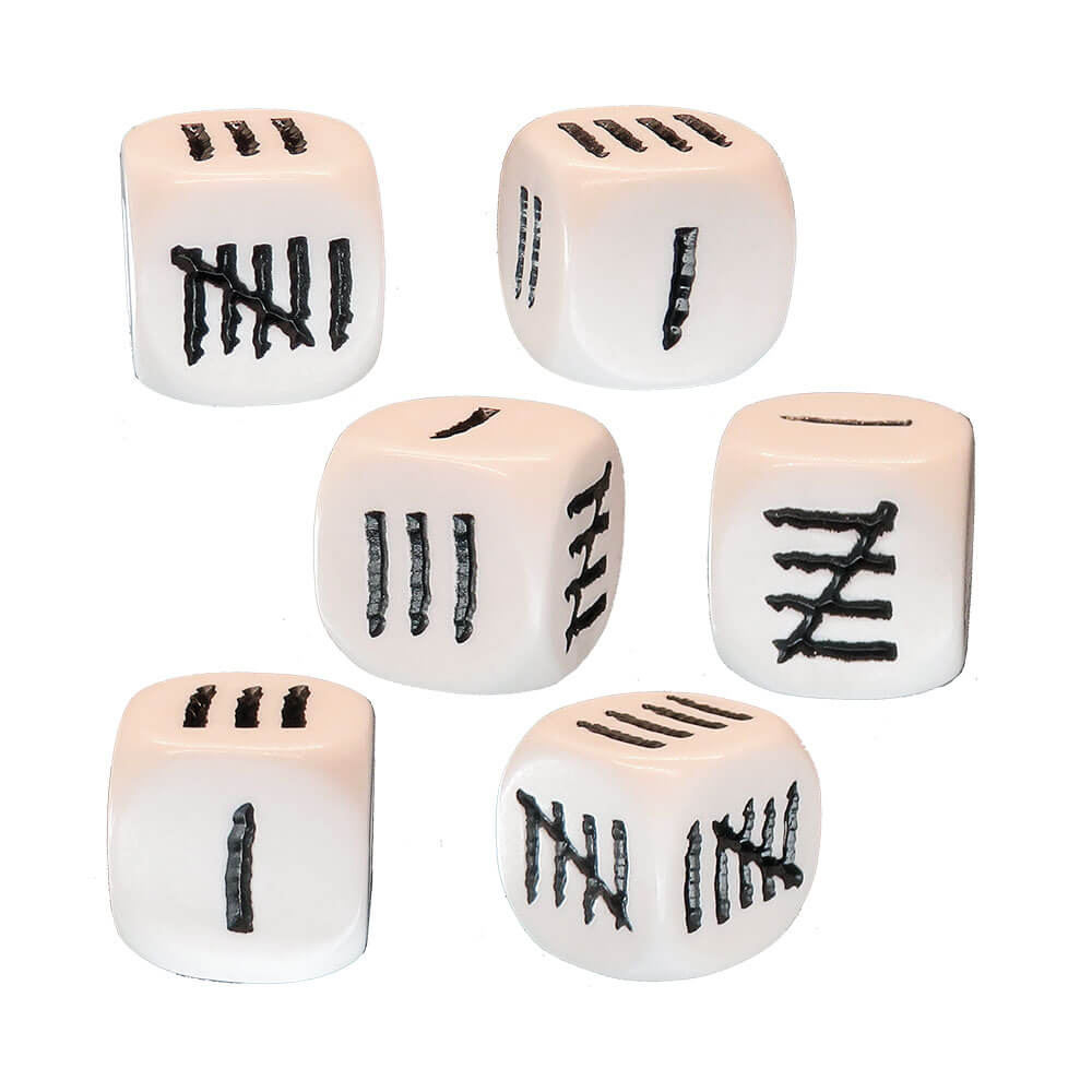 Tally Mark D6 Dice Set