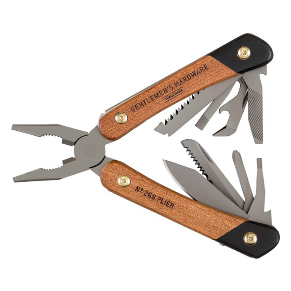 Gentlemen's Hardware Plier Multi-Tool (Acacia Wood/Titanium)