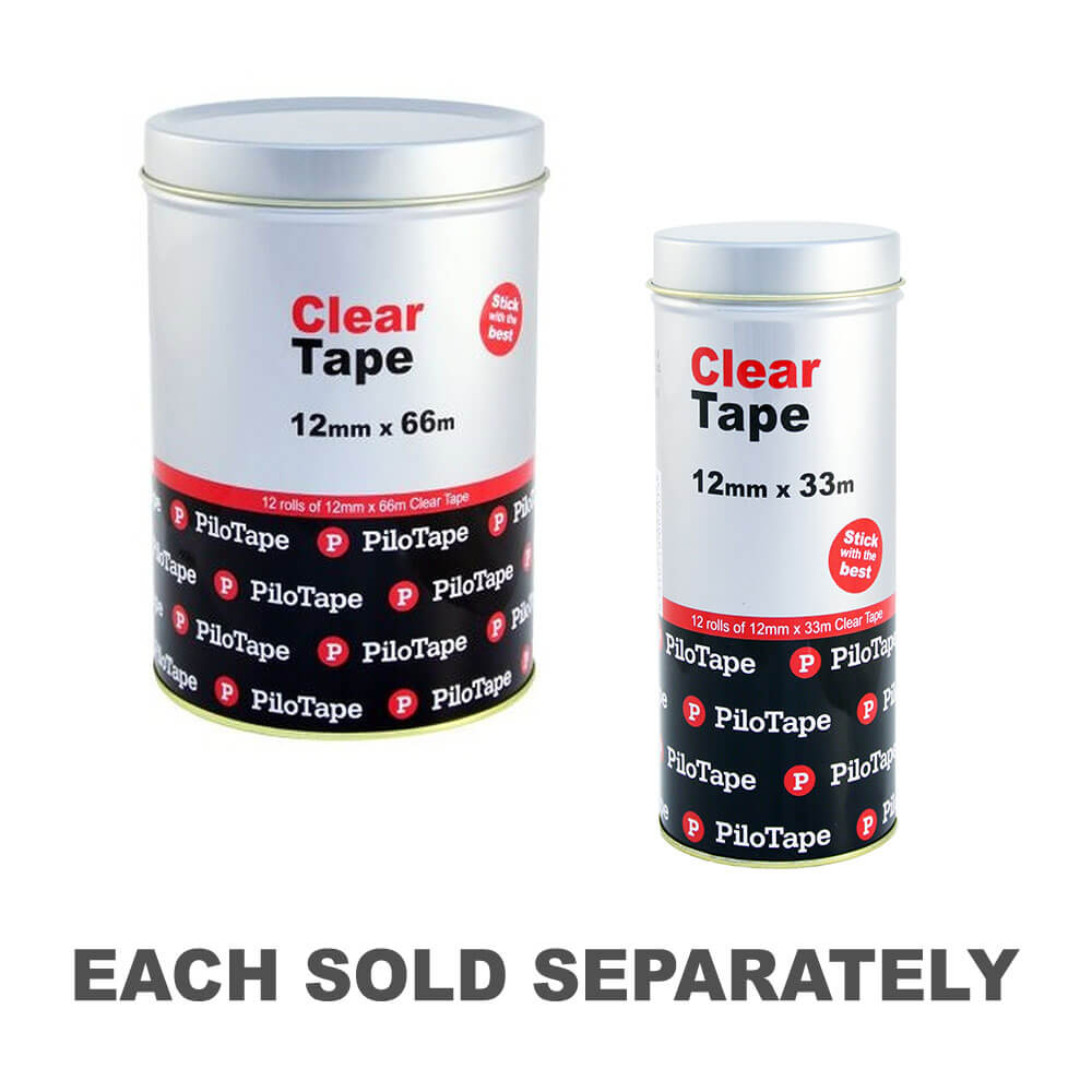 Pilotape Clear Tape (12 rollspk)