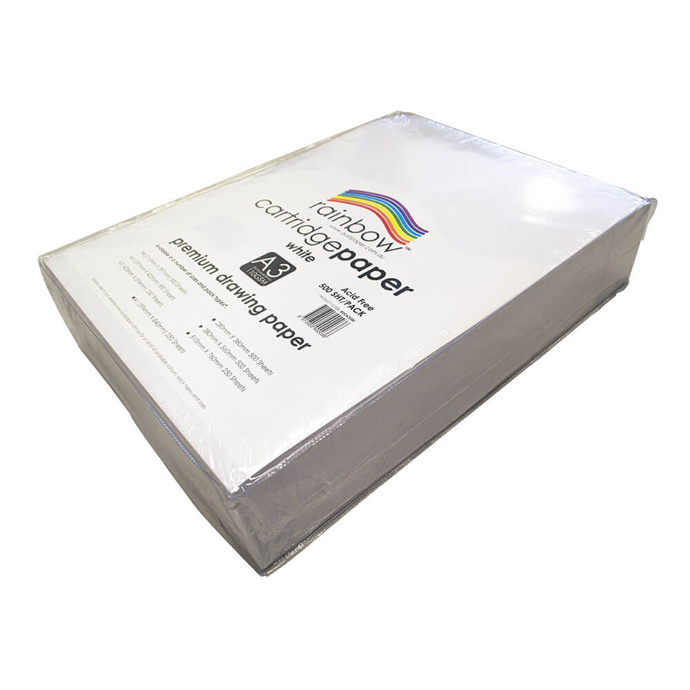 Rainbow Premium Cartridge Paper White 110GSM