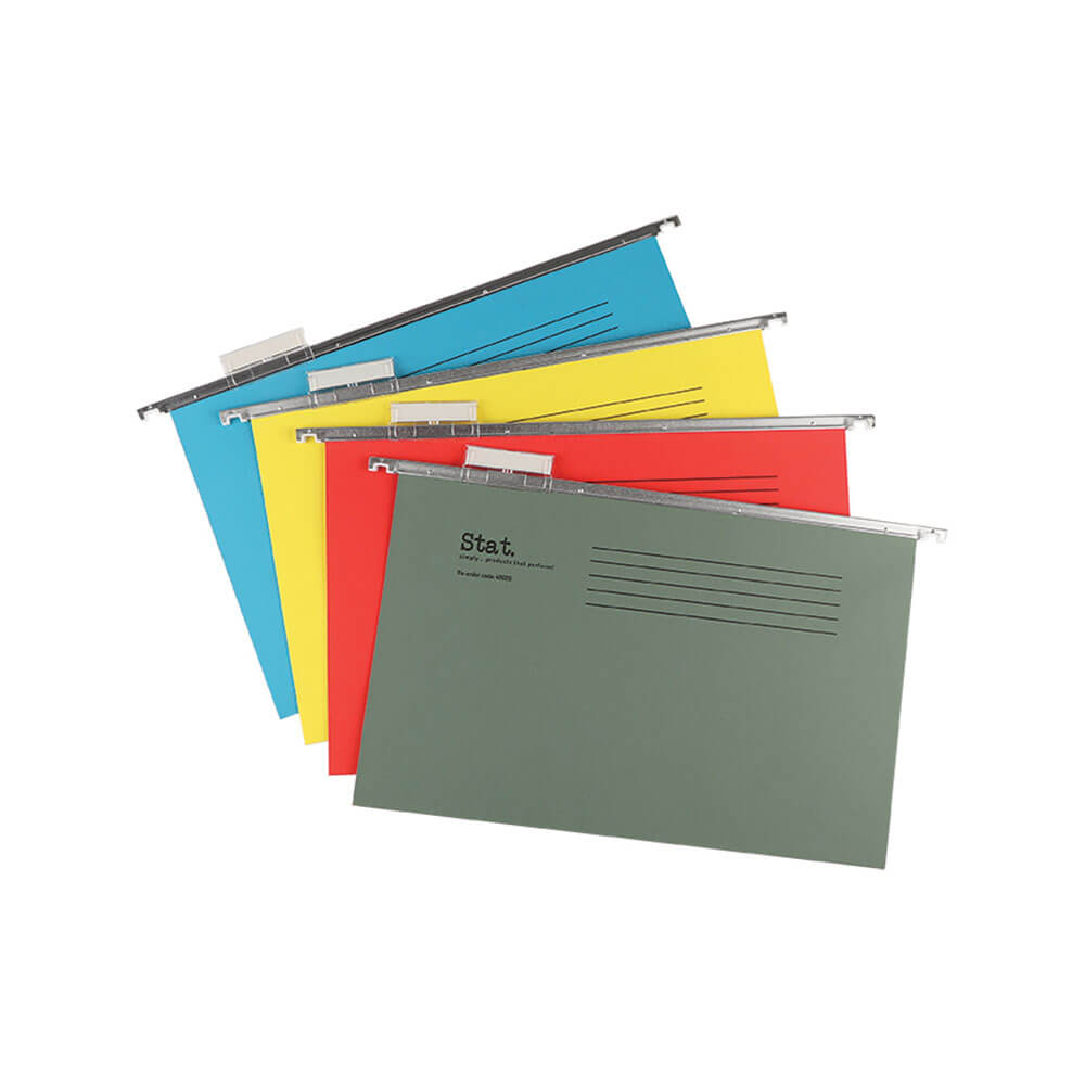 Stat Index & Inserts Suspension File Foolscap Assorted 20pk