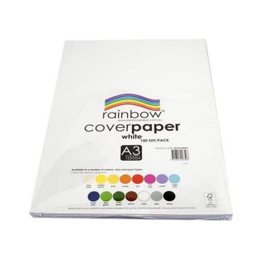 Papier de couverture arc-en-ciel A3 (100 feuilles)