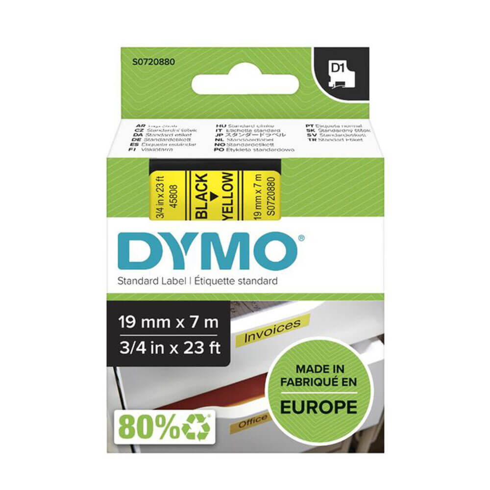 Rótulo de fita DYMO D1 19mmx7m