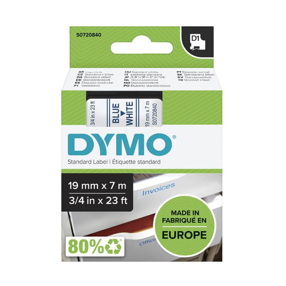 Rótulo de fita DYMO D1 19mmx7m