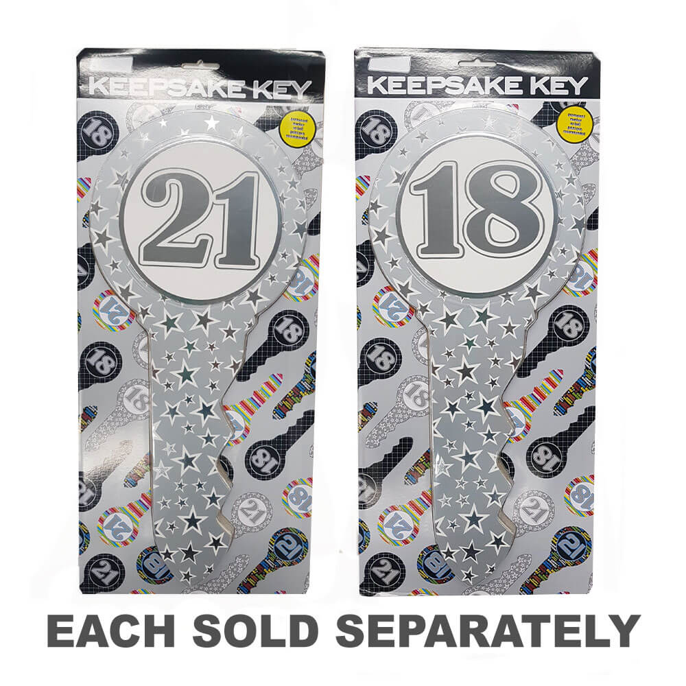 Ozcorp Silver Stars Birthday Key