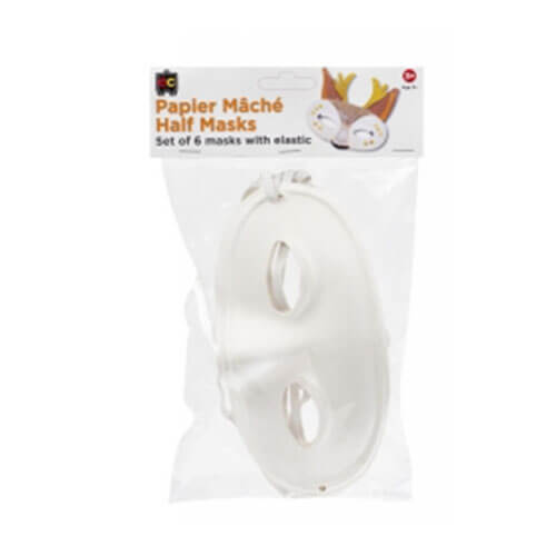 EC Paper Mache Masks 6pk