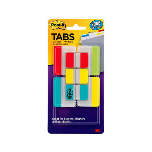 Post-it Durable Index Tabs 50mm