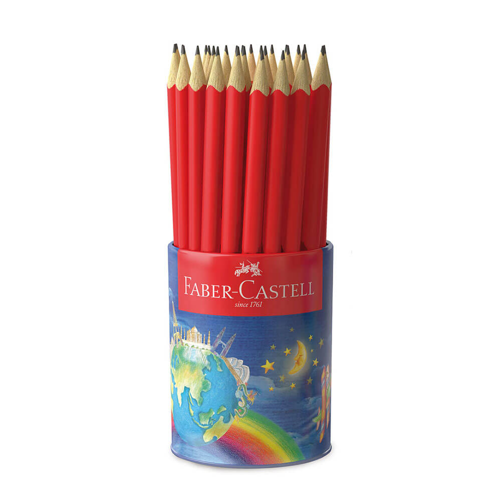 Faber-Castell Junior Triangular Fend Crayon 50 / tasse