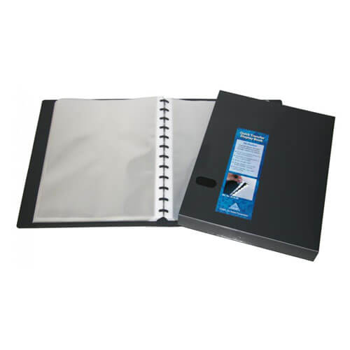 Colby Quick Transfer Display Book Black A4