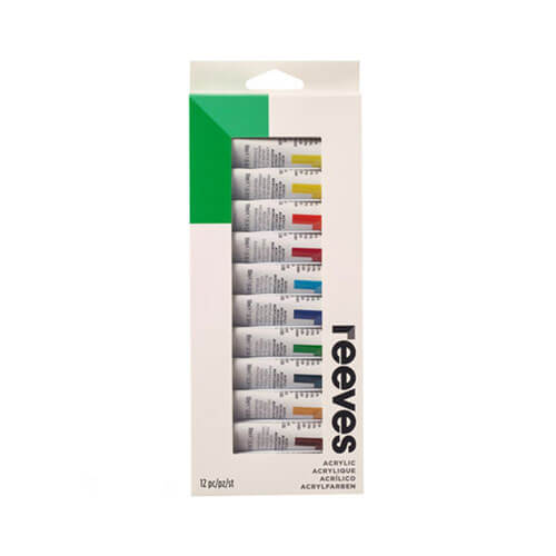 Reeves Paint Tubes Set 12mL Acrylic