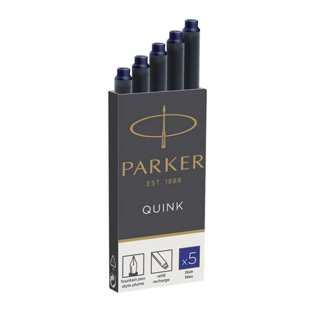 Parker permanent blekkpatron (5pk)