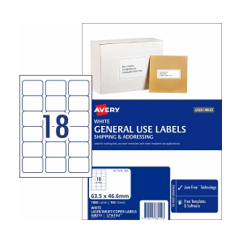 Copier Avery / Label laser 100pk