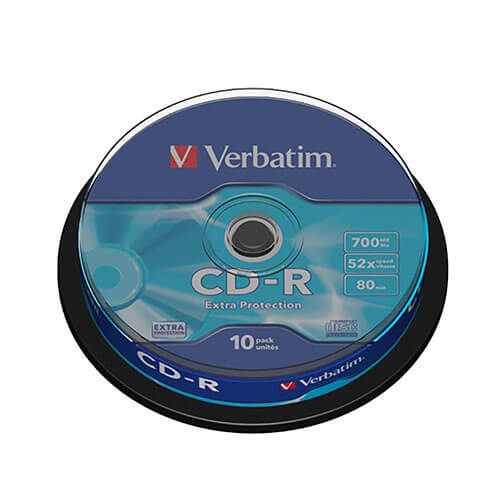 Verbatim CD-R Spindle 700mb White (50pk)