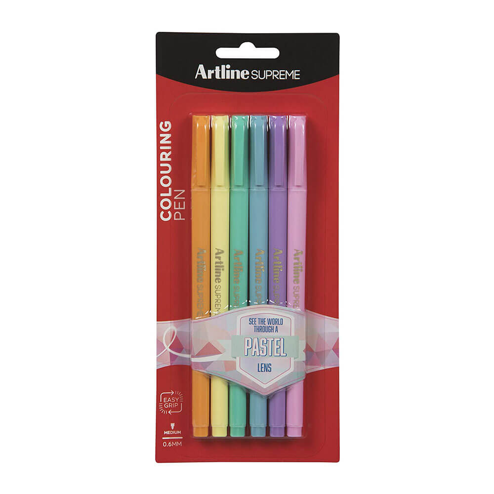 Artline Supreme Fineline Pen 0.6mm（6pk）